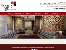 Tablet Screenshot of majidcarpets.com